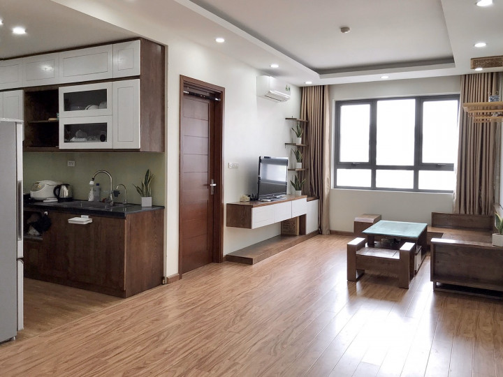Cho thuê Chung cư Thái Hà BCA Phạm Văn Đồng căn 2PN full nội thất giá 12tr
