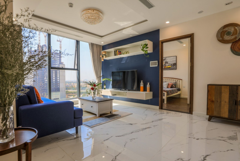 Cho thuê căn hộ dự án Sunshine City diện tích 84m2 - 2 phòng ngủ 2 WC full nội thất