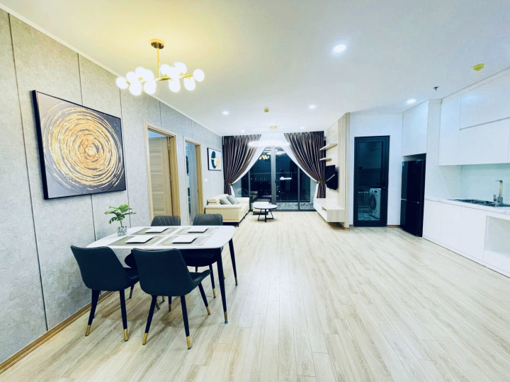 Cho thuê căn hộ 125m Golden Palace - Mễ Trì, 125m, 3n2vs, full, 21 triệu