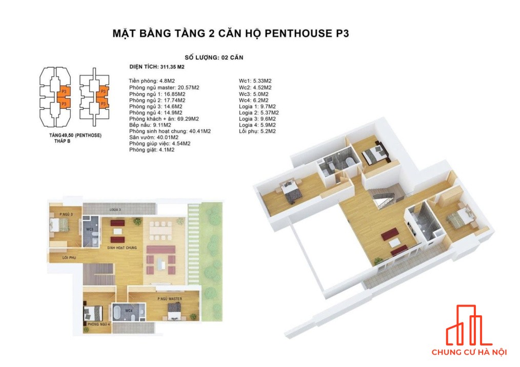Hot! Mở bán Penthouse vip toà Discovery Complex, 302 Cầu Giấy, 329m2, sân vườn, view công viên