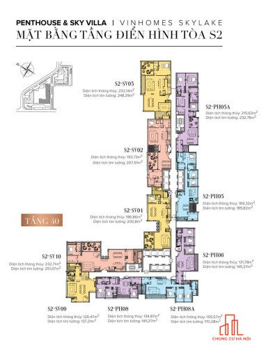 Bán Căn PENTHOUSE Siêu đẹp SkyVilla tại Vinhomes Skylake Phạm Hùng 49,98 tỷ, 350m2